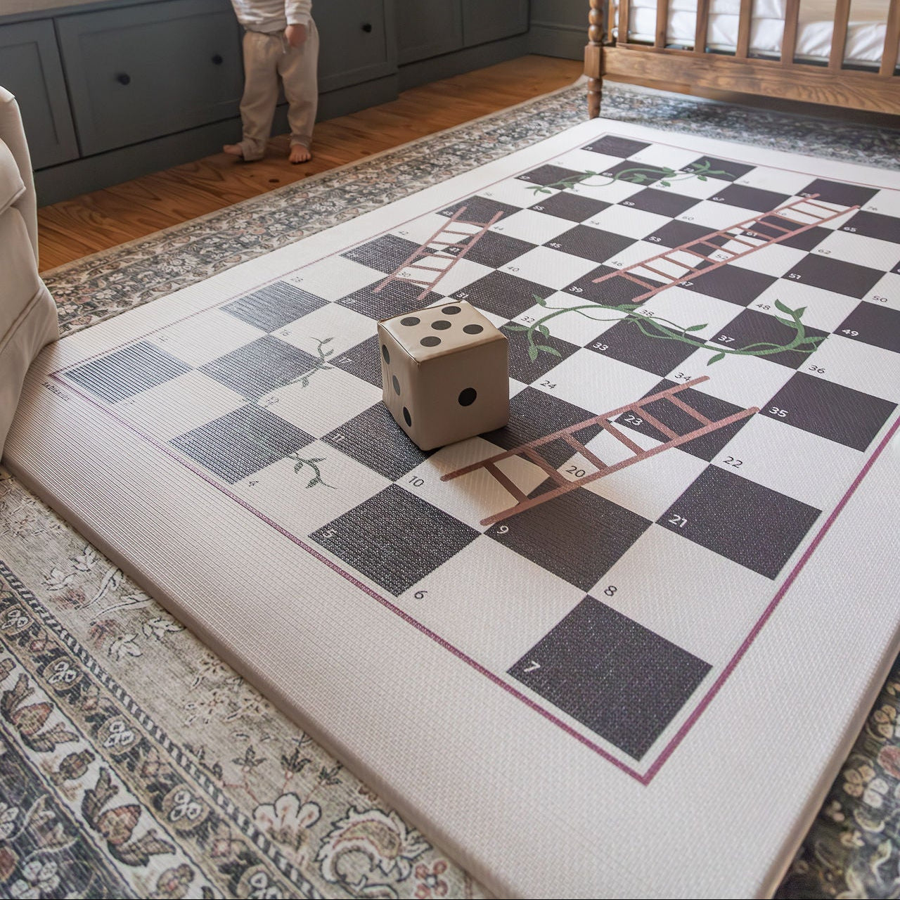 Bobbins/ Vines & Ladders (Plum)