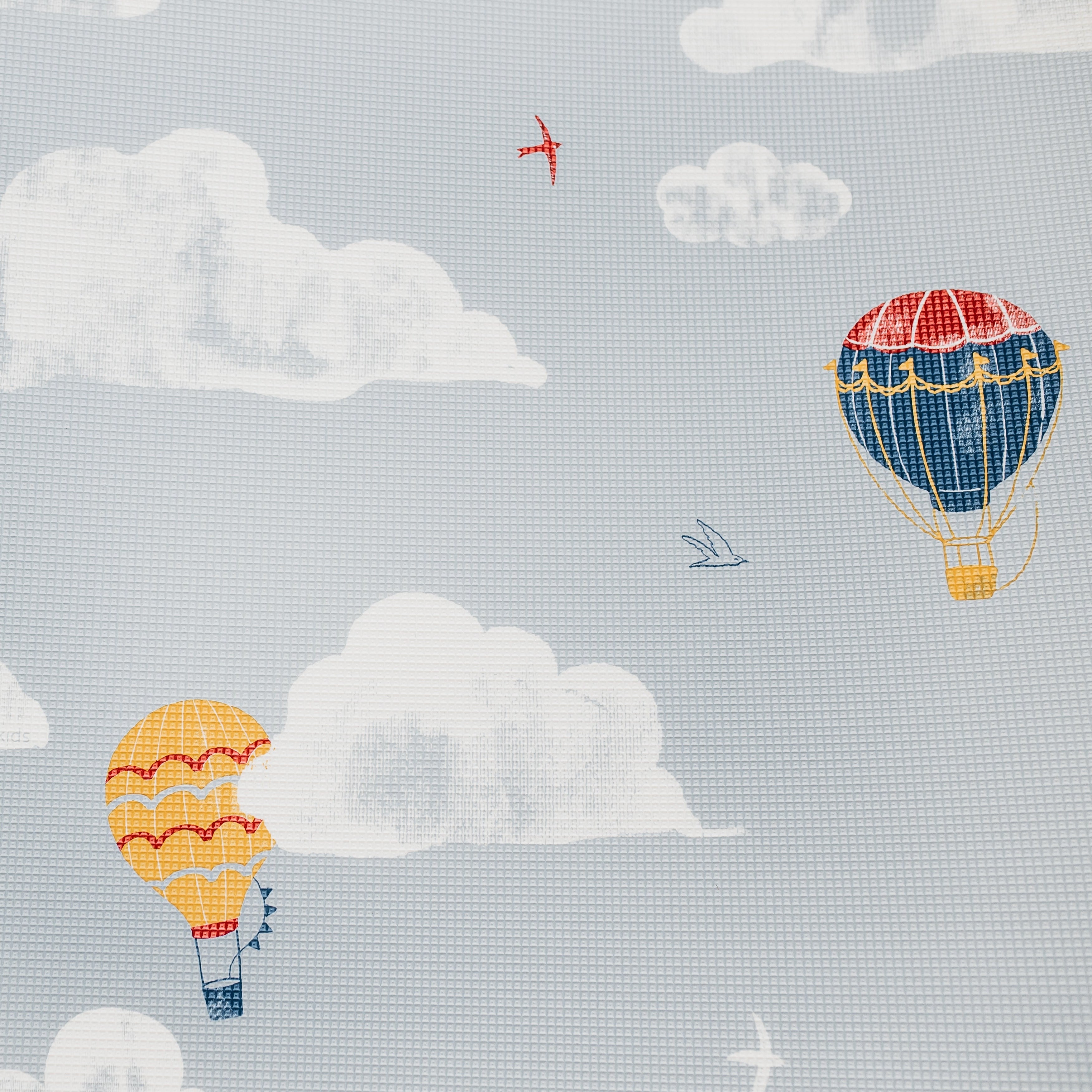 In The Clouds Blue/ World Map