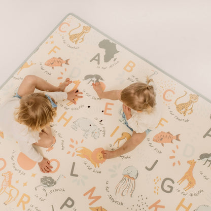 Gingham Stone/ ABC Africa Play Mat