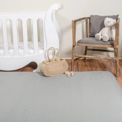 World Map/ Solid Grey Play Mat