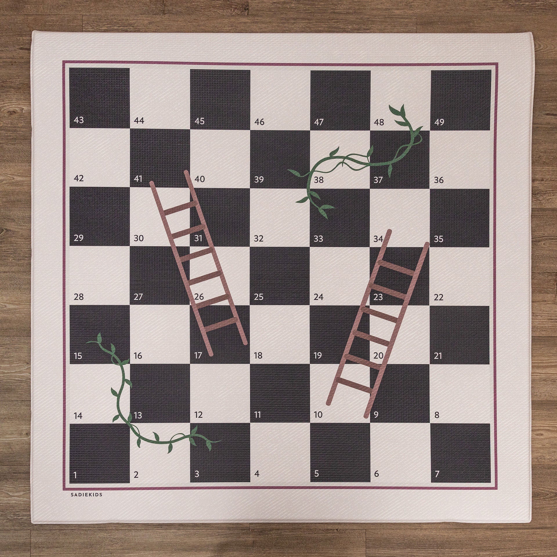 Bobbins/ Vines & Ladders (Plum)