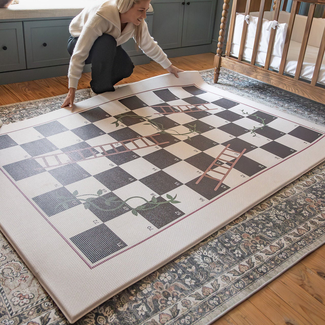 Bobbins/ Vines & Ladders (Plum)