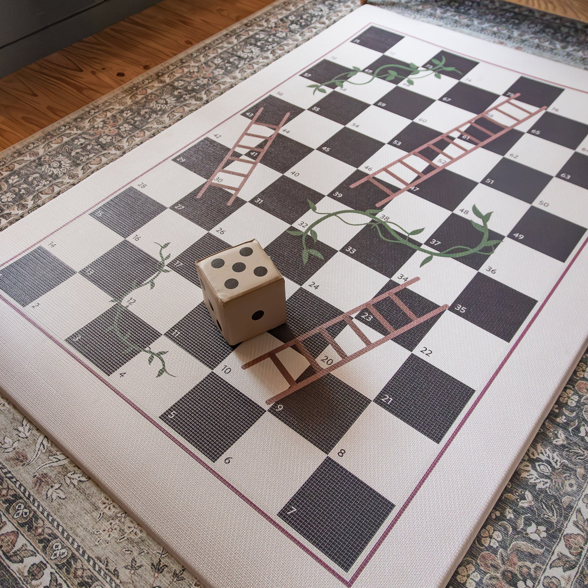 Bobbins/ Vines & Ladders (Plum)