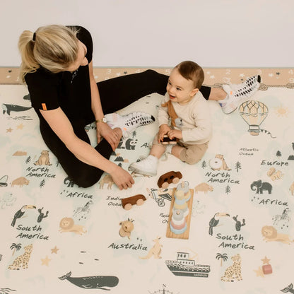 ABC Africa/ World Map Play Mat